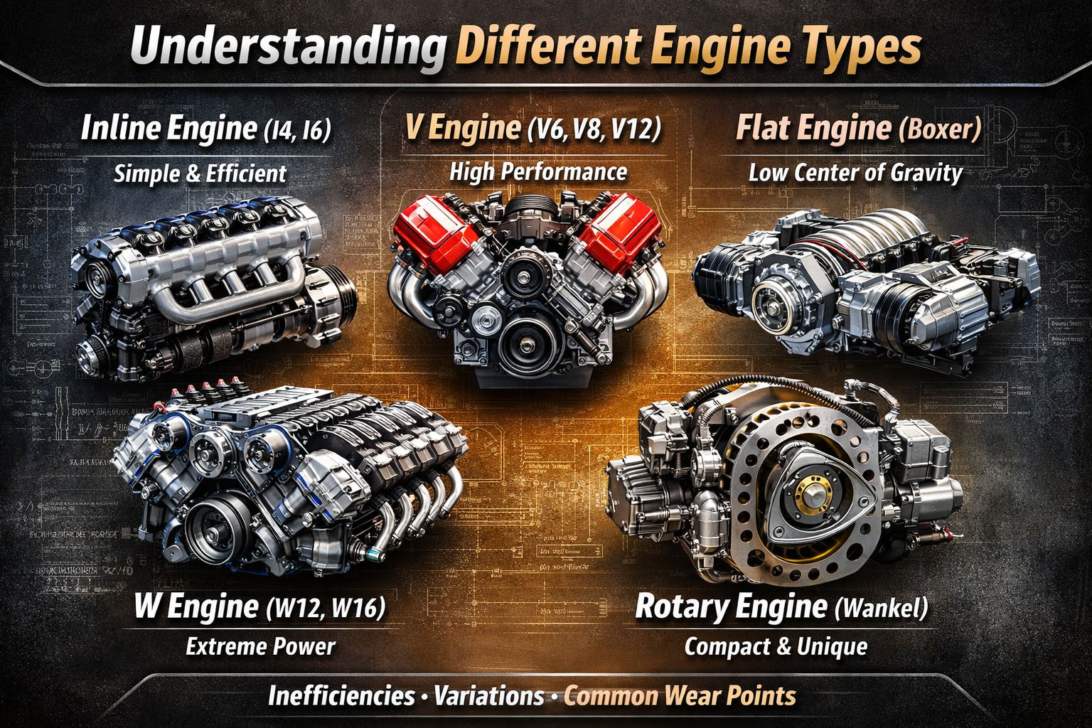 When shopping for a car or deep-diving into automotive specs, you’ll encounter terms like V6, Inline-4, or Boxer engine. But what do these actually mean for your driving experience?
